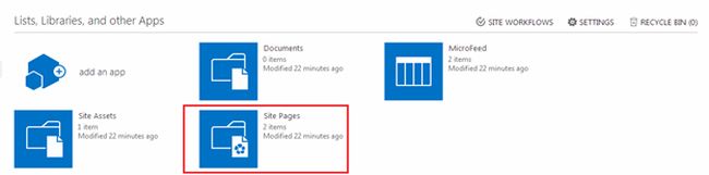 site pages under Lists in sharepoint